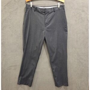 Alan Flusser Pants Mens 36x30 Gray Golf Chino Dress Pants‎ Casual Office Classic